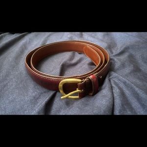 Brown leather authentic Coach belt